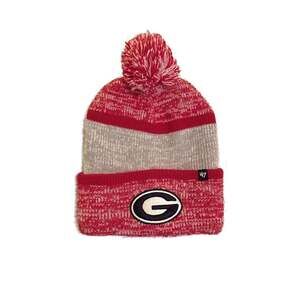 Georgia Bulldogs '47 Brand Red Cuffed Knit Hat with Pom